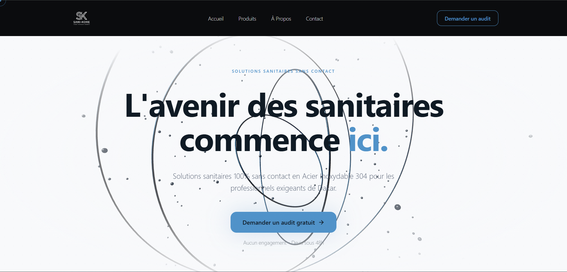 Aperçu du site SANI-KORE